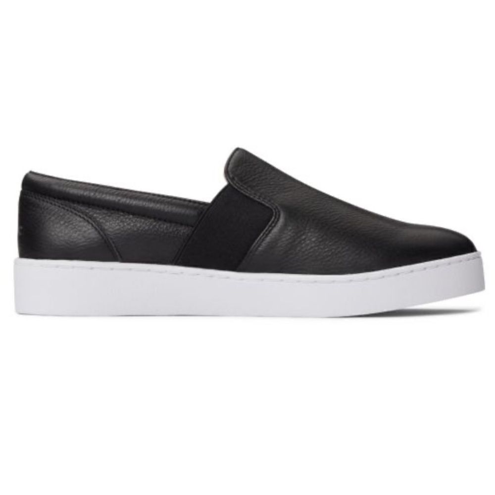 Vionic Black and White Slip-On Sneakers